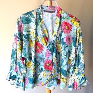 Zara Multi-color Floral Top